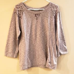 Maurices Tan Lace Shirt